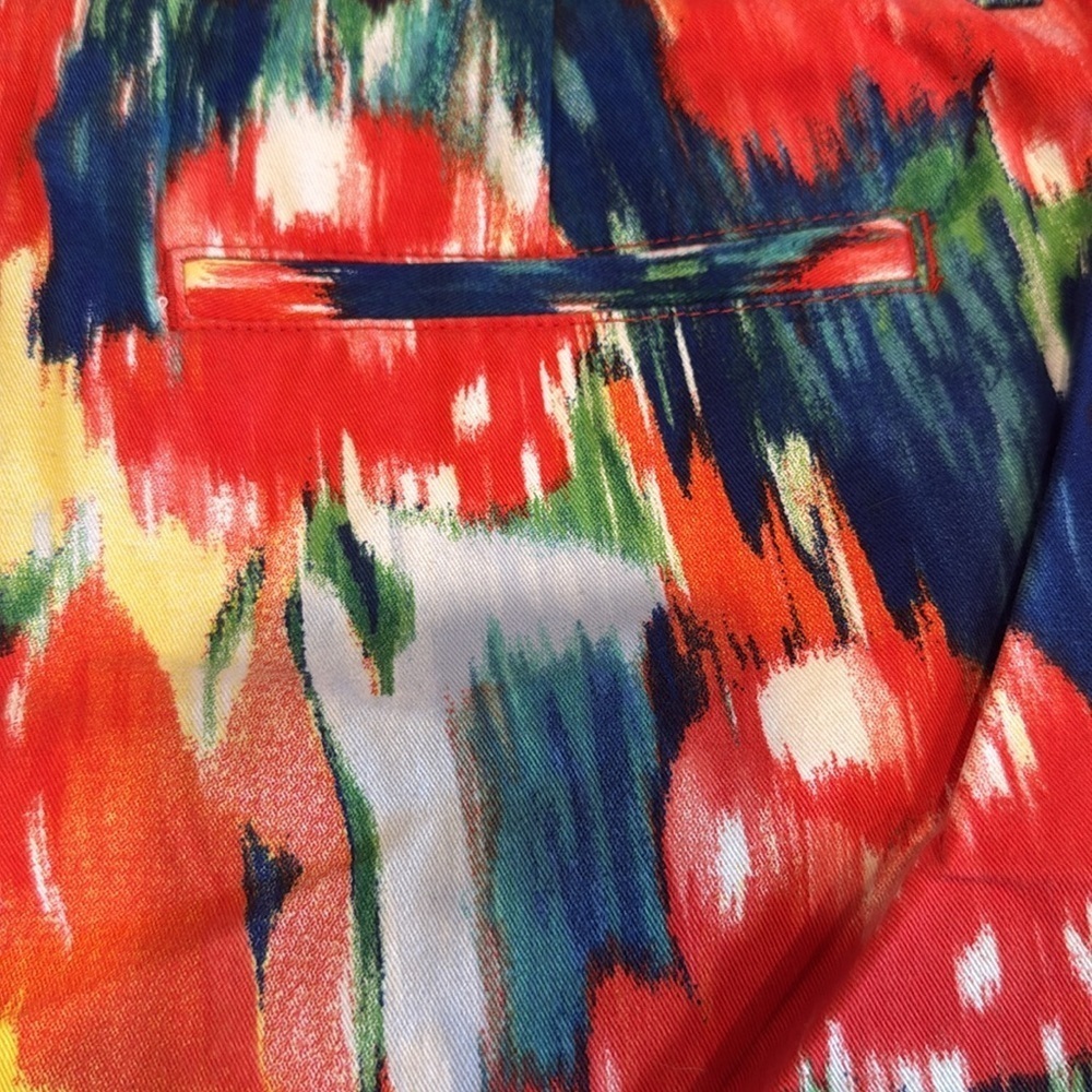 100% cotton Merona Colorful Floral Women's Shorts size 16 - Picture 4 of 6